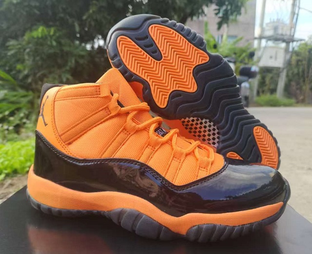 Air Jordan 11 Retro Orange Black - Click Image to Close